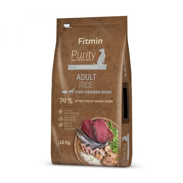 Pienso Fitmin dog Purity Rice Adult Fish&Venison